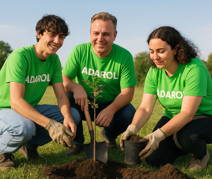 ADAROL team planting trees